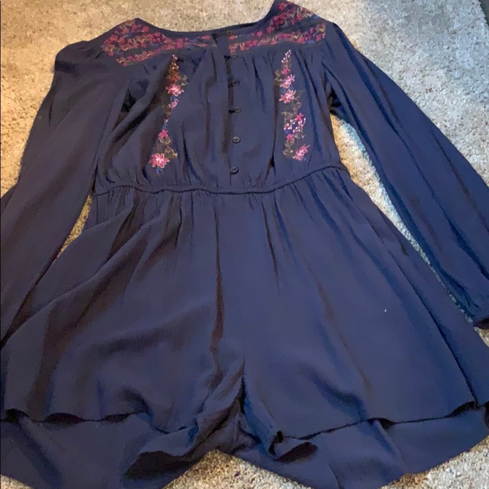 Embroidered romper